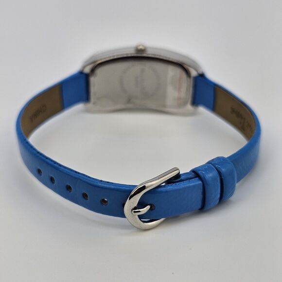 Main Line Time Women's Watch 20MM Blue Dial Blue Leather Bands New Battery - Picture 8 of 14